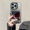 Verbesserte IMD-Hülle mit romantischem Rosen-Blumendruck, stoßfeste, schützende weiche TPU-Hülle, vollständige Rückseite für iPhone Samsung