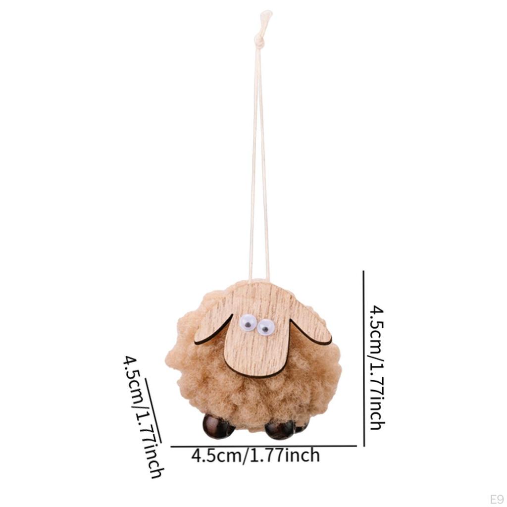 Weihnachts-Lamm Ornament Dekoration Liebliches Wollschaf zum Aufhängen für Zuhause Feiertag