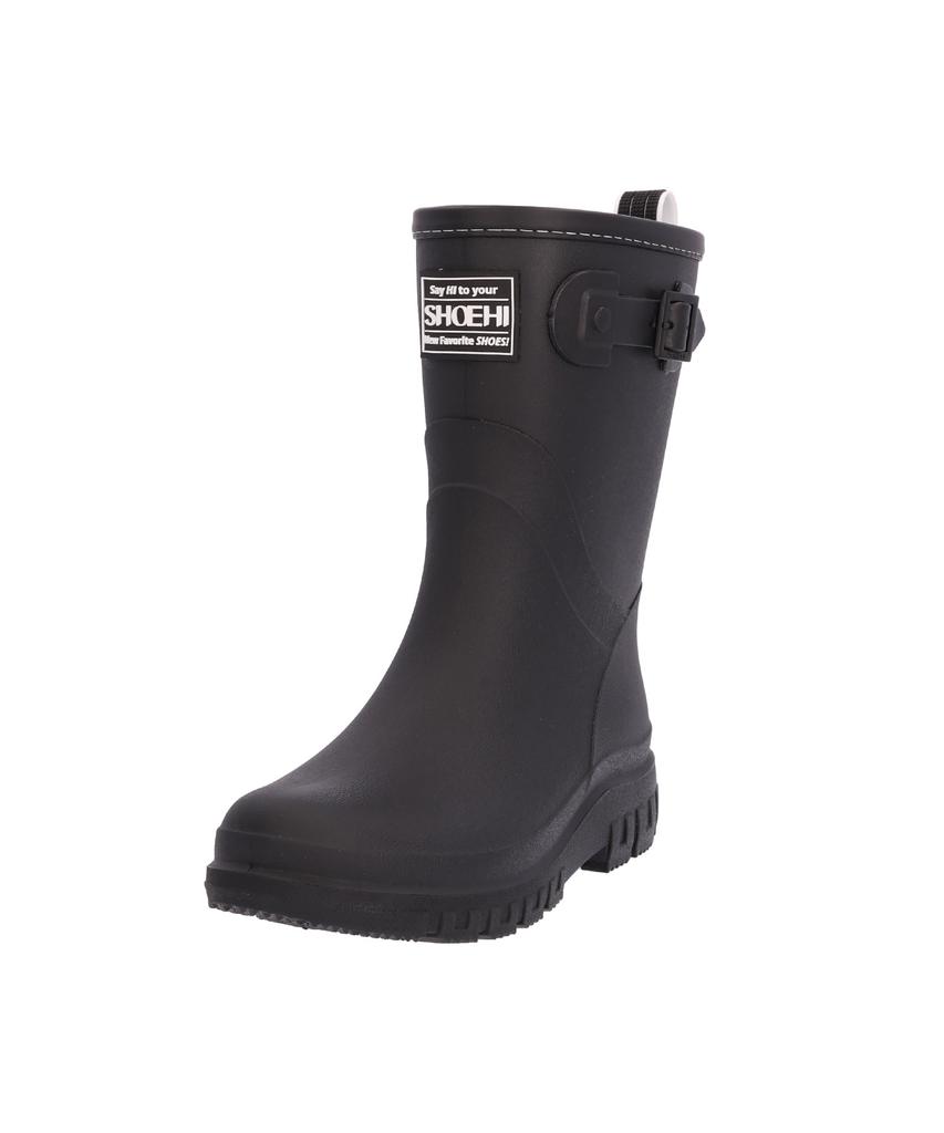 Shoehi Rosalie Belted Mid-Length Rain Boots (2 Colors)_R0011
