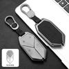 Zinc Alloy Leather Car Key Case Cover Shell Fob For Byd Formula Leopard Super 5 Super 8 Super 3 9 Protection Holder Accessories