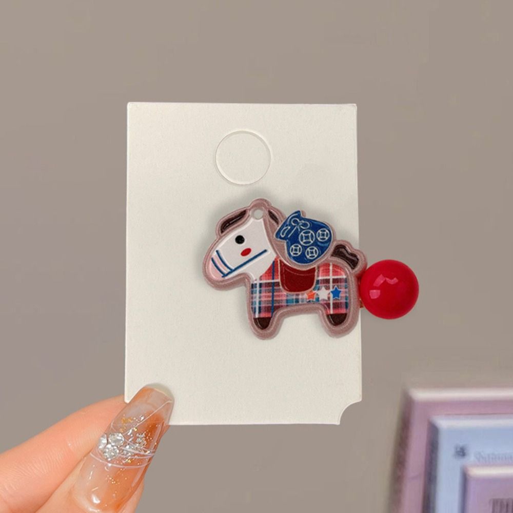 9pcs Good Luck New Year Hairpin Cartoon New Year Hair Accessory Pony Hair Clip  Festive Occasions