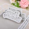 1Pc Silicone 3D Happy Birthday Mold DIY Ice Jelly Chocolate Mould English Letter Mold Bake Birthday Cake Decor Tool Mould