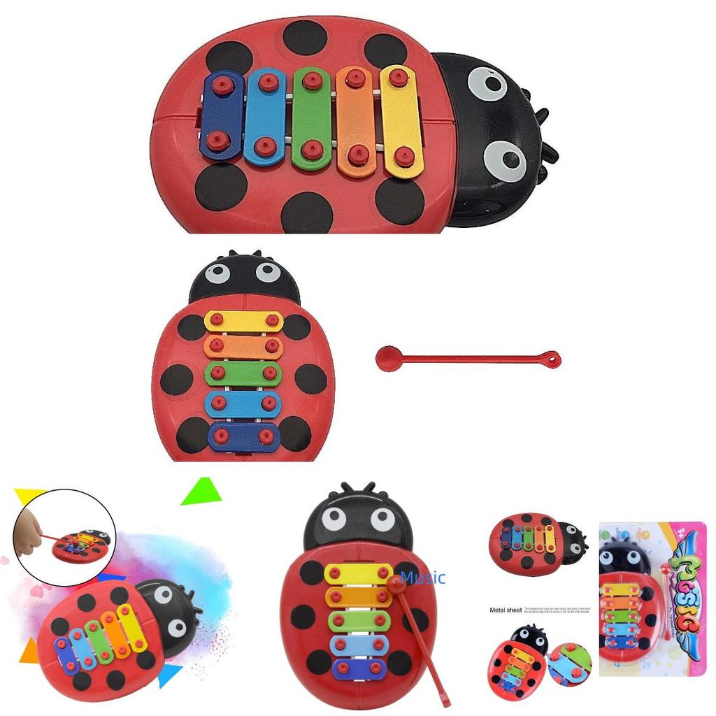 Children's Educational Insect Hand Playing Piano Musical Instrument Toy Early Music Cute Shape For Hand-eye Coordination Musical Talent
