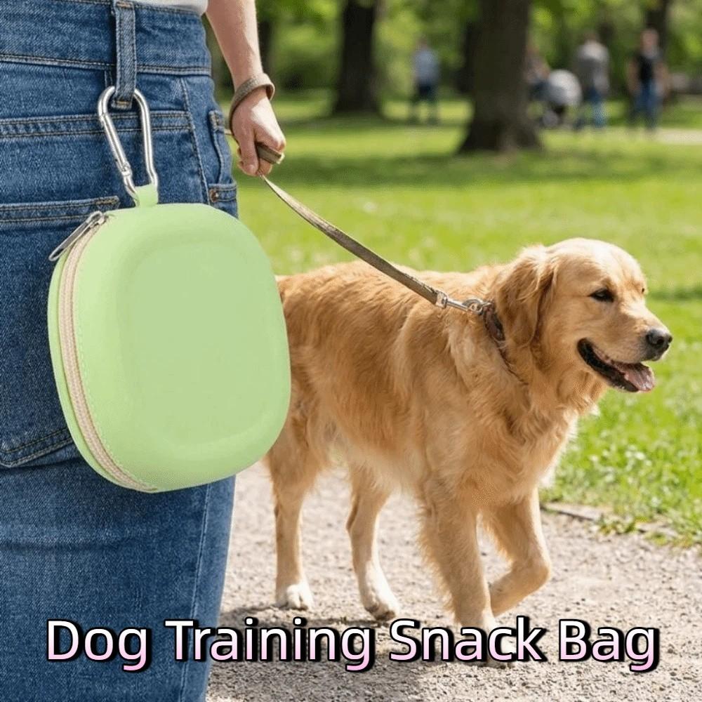 Soft & Flexible Dog Training Snack Bag Smooth Zipper Dog Treat Pouch Dog Food Holder  Dog Training