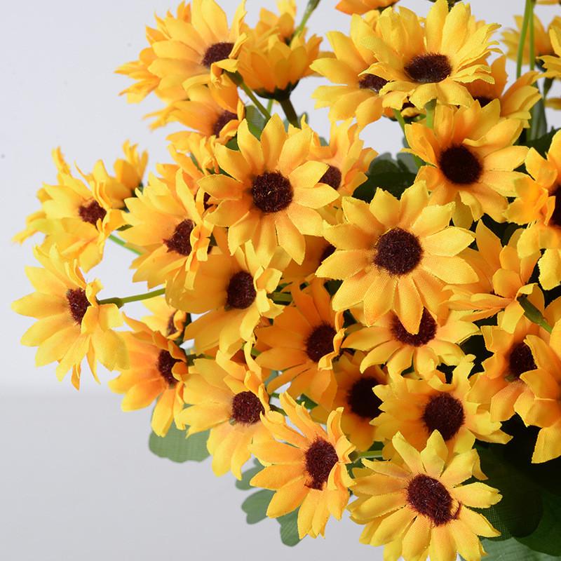 Helianthus Annuus Decor Artificial Flowers With Realistic Design For Outdoor Events And Indoor Accents