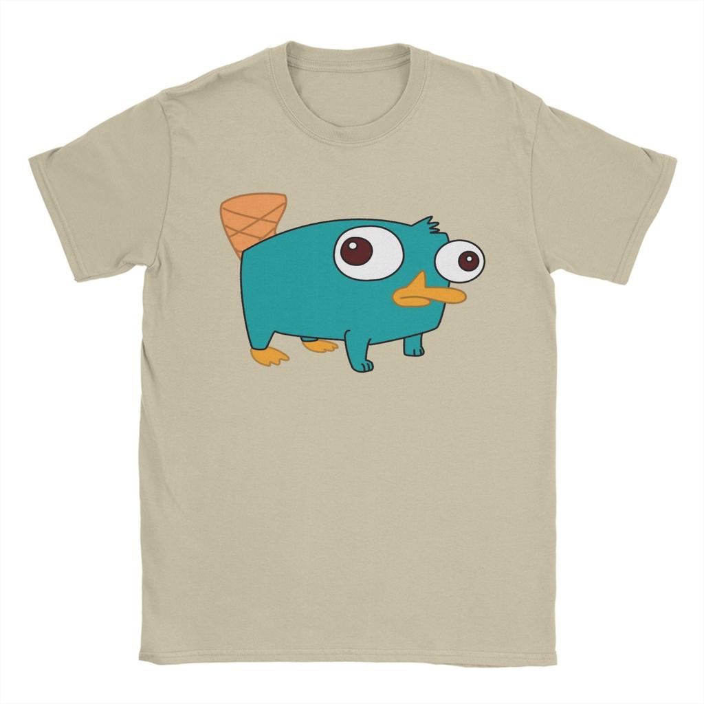 Agente Perry the Platypus Cute Meme T Shirt Men 100 Cotton Funny TShirt Crew Neck Tee Shirt Short Sleeve Tops Original