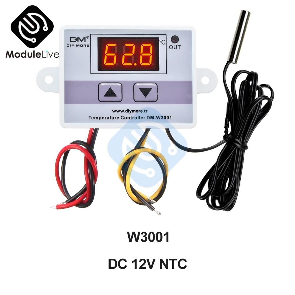 

W3002 110V 220V LED Digital Temperature Controller Thermos Thermoregulator Sensor Meter Heating Cooling+1m 10k 3950 Wire