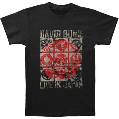 David Bowie Unisex pieaugušo T-krekls Live In Japan
