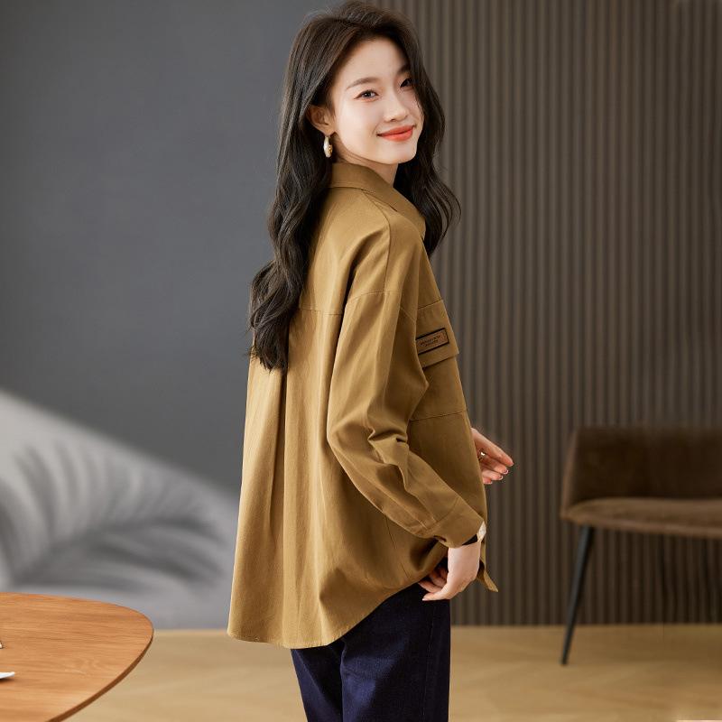 Shirt Jacket Women's Spring and Autumn New Small Loose Casual Versatile Temperament Early Spring Women's Top