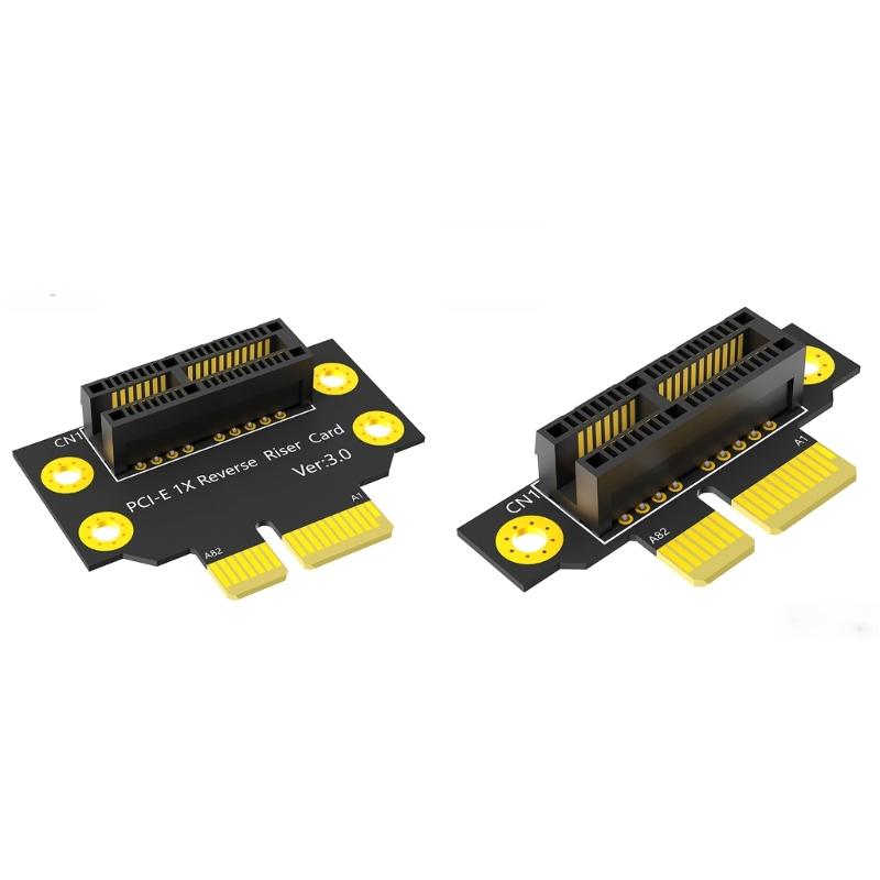 PCIE X1 Risers Card 90 Degree Adapters Card PCIE Extenders Extension Card for 1U/2U Small Computer Server Case