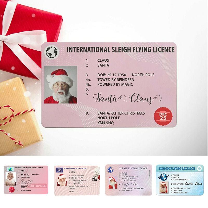 Claus Lost Santa Driving Flying Licence Father Christmas Eve Keepsake Box Xmas