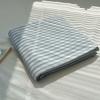 New Solid Minimalist Washed Striped Bed Sheet, Soft Bedding for Single Double Student Dormitory Home