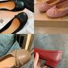 Sheepskin version single shoes women's round head light mouth bow leather shoes versatile thick heel commuter ballet shoes