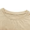 European Summer 2026 Women's Mid-Length Plain Loose T-Shirt with Five-Point Sleeves
