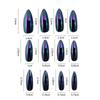Gold Long Almond Fake Nails Finished Mirror Surface False Nails Detachable Press on Nails  Nail Art