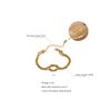 Yhpup Charm 316 Stainless Steel Gypsophila Knot Chain Cuff Bracelet for Women 18k Gold Plated  Adjustable Bangle Bijoux Gift