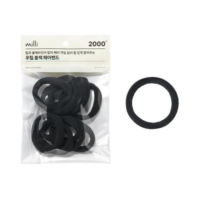 Černá vlasová páska bez špičky Milli (10P) od Philimilli