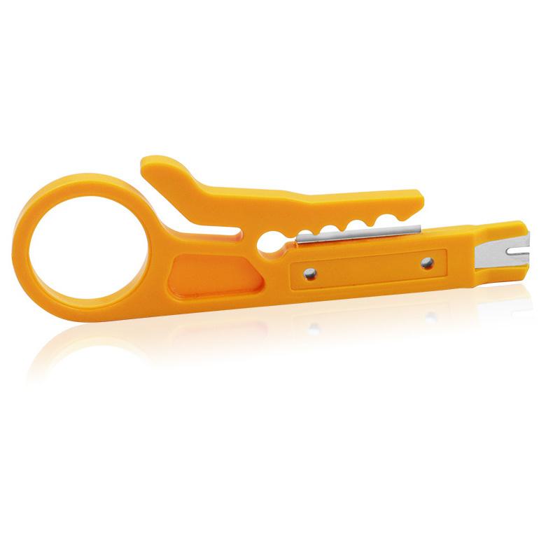 Stripping Pliers Wire Tool Simple Stripping and Beating Knife Small Yellow Knife Wire Beaters Wire Mesh Cable Crimping Pliers
