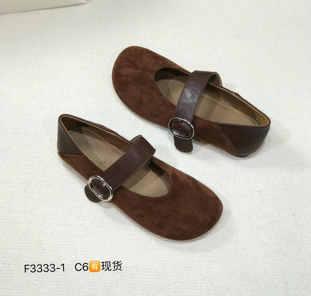 F3333-1 retro versatile leopard print single shoes 2025 spring and autumn new daily casual style Mary Jane shoes flats