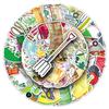 51PCS Garden Tools Cartoon Graffiti Stickers for Personalizing Suitcases, Water Bottles, and Computers
