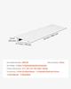 Door Threshold Ramp, 26 Mm Rise, Aluminum Alloy Threshold Ramp Rated 363 Kg Load Capacity, Handicap Ramps for Home Steps for Wheelchair, Scooters,