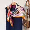 90X90Cm Foulard De Tête Imprime Pour Femmes, Foulard Quatre Saisons En Satin Carr, Hijab Pour Dames