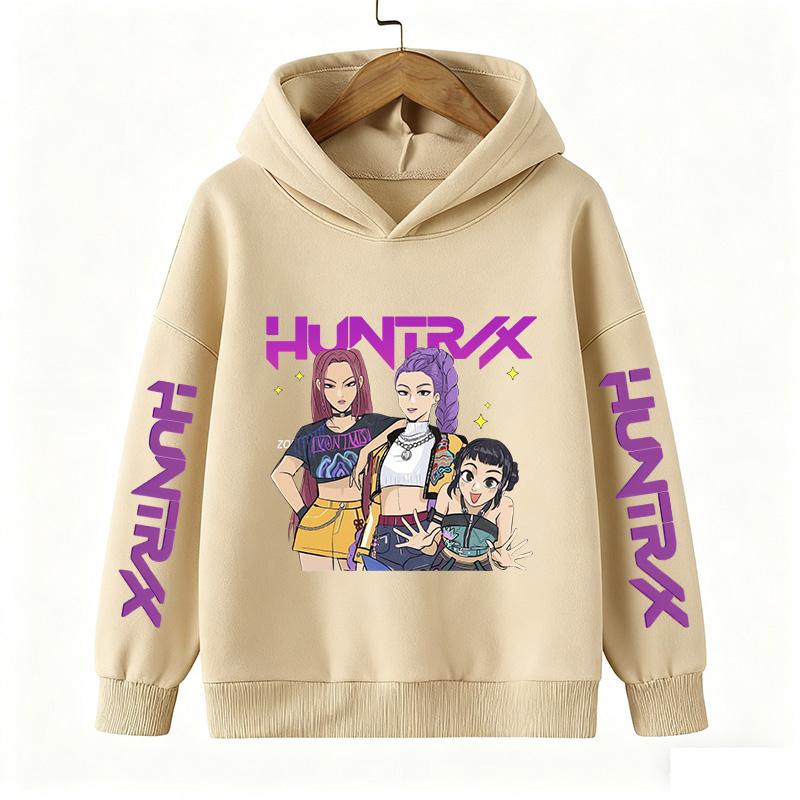 Hoodies Sweatshirts Girls Children's Cartoon Print Fashion Sweatshirt Cute Casual Comfortable Hoodie Girl Children