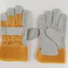 Welding Work Gloves Short Cuff Split Leather Palm Reinforced Safety Glove Industrial Protective Handwear for Heavy Duty Tasks