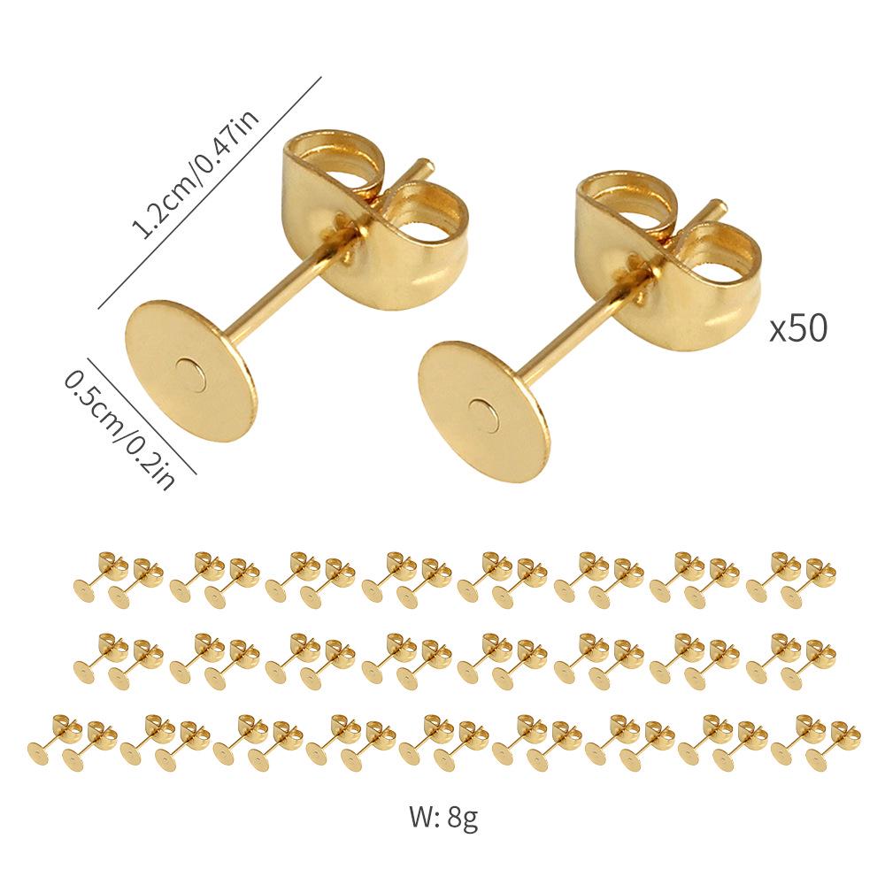Heart and Round Gem Earring Dangle Silicone Mold Set for DIY Resin Crafting