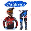 Motocross Gear Set for Kids Youth Jersey Pant Kits Child Green Motorcycle Black 3 4 5 6 7 8 9 10 Year Off-road Suit Blue Orange Enduro Cross Boy Girl