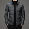Down Jacket Men's Young and Middle-aged Stand-up Collar Korean Version Slim-fitting Casual Antibacterial Warm Jacket
