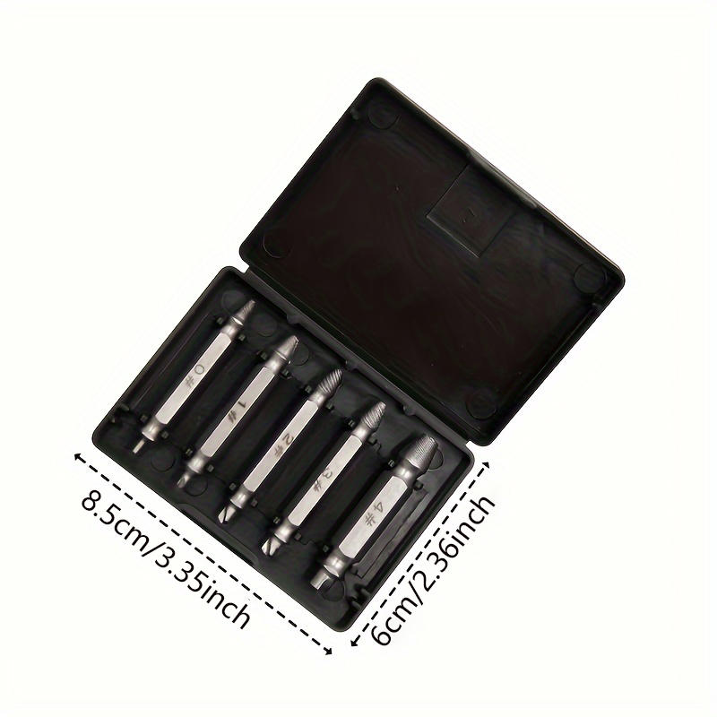 4/6Pcs Damaged Screw Extractor Drill Bit Set High Speed Steel Stripped Broken Bolt Remover Easy Out Demolition Repair Tool Kit Convenient