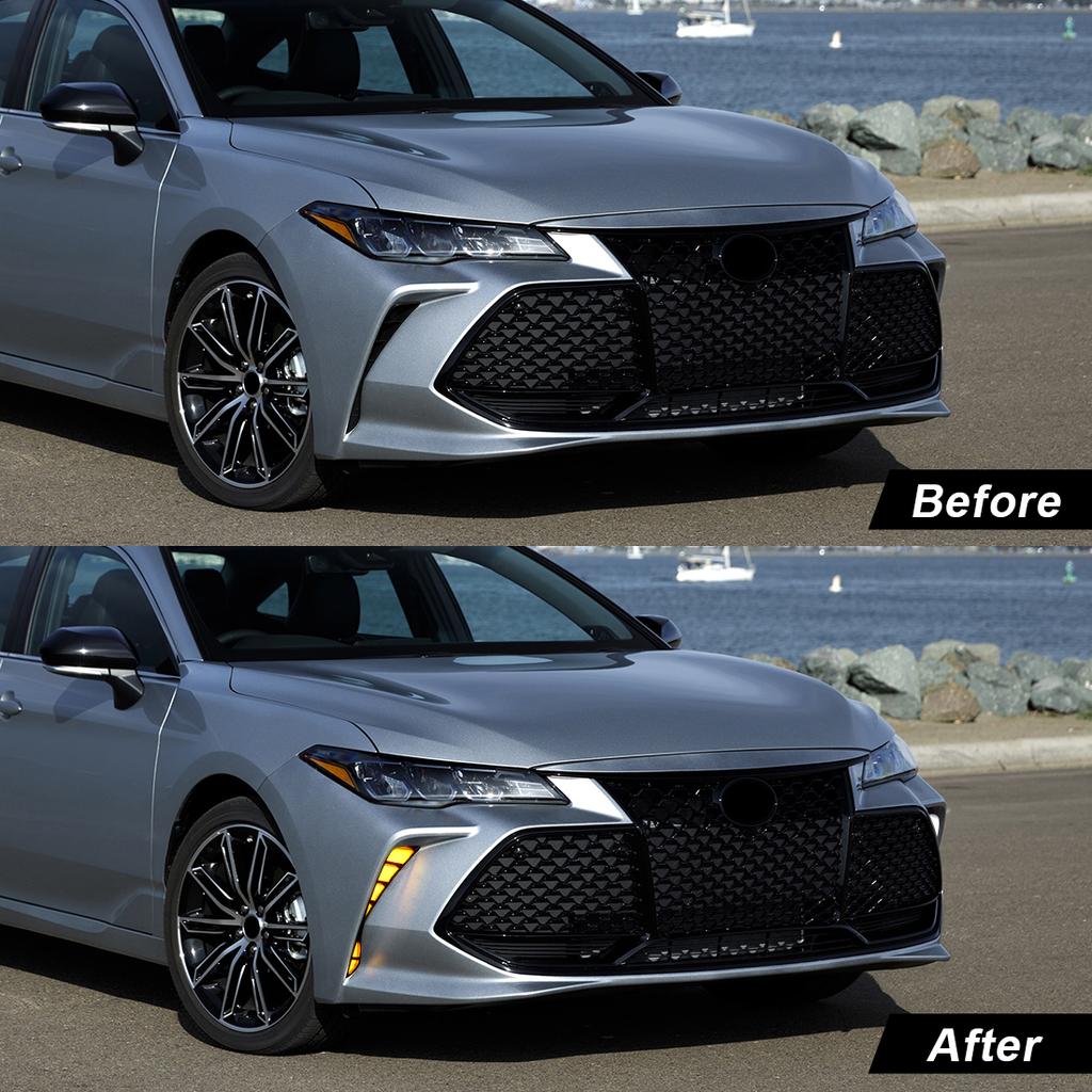 Led DRL For Toyota Avalon 2018 2019 2020 Daytime Running Light Dynamic Turn Signal Fog Lamp White Yellow Car Accessories 12V