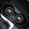 2Pcs Silicone Car Cup Mat Anti Noise Coaster Accessories For Chevrolet Spark Captiva Cruze Malibu Equinox Trax Camaro Blazer