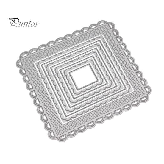 

Квадратная рамка, металлические штампы, трафарет, сделай сам, скрапбукинг, альбом, шаблон карточек серебряный