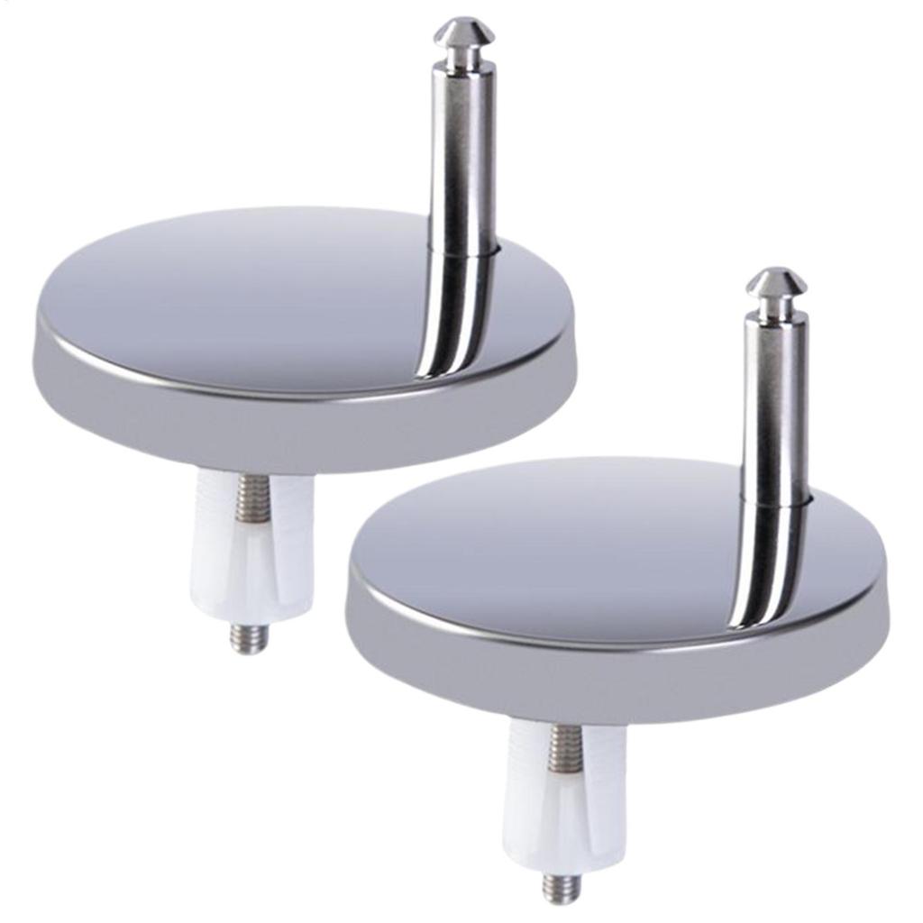 2Pcs Toilet Seat Hinges Universal Seat Top Fix Hinge Stainless Steel Replacement Toilet Seat Parts Mounting Connector Attachme