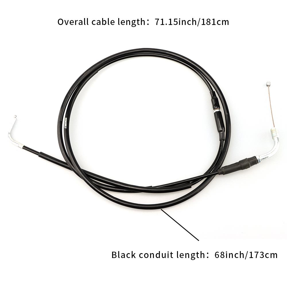 NIBBI Throttle Cable 180cm Universal Motorcycle Accelerator Gas Throttle Carburetor Choke Cable for GY6 Engine Scooter Pitbike