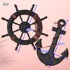 Wooden Rudder Anchor Antique Pirate Interior Stylish Ship Object Retro Boat Barrel Gardening Gardening Goods Store Sign Hawaii Vintage Apparel Anchor