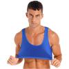 Men's Muscle Tank Top Round Neck Undershirt Vest Singlet Gym Sports Half Top