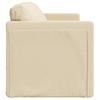 Floor Sofa with Sleeping Function Cream 112x174x55 Cm Fabric