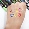 12 Color Acrylic Marker  DIY Album Graffiti Black Card Marker Water Based Paint Pen