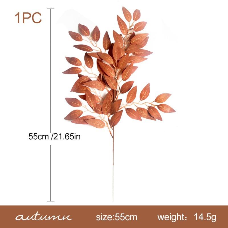 

Искусственное растение-симуляция Осенние листья зизифуса, Одиночный Свадебный Домашний Цветочная Композиция Декоративный Элемент, Реквизит для Съемки