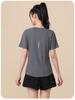 Plus Size Women's Quick-Dry Short Sleeve Sports Top for Yoga & Running