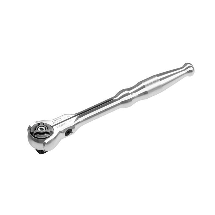 [Kyoto Machine Tool] 9.5sq. Swivel Ratchet Handle BRSW3 Silver Swivel Head