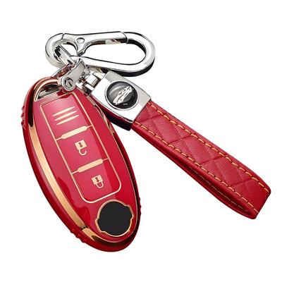 Ontto Nissan Smart Key Hülle, Schlüsselhülle, Schlüsselanhänger, Stilvoll, Kratzfest, Sturzsicher, Geeignet
