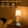 Kabellose LED Metall Tischlampe USB Wiederaufladbar 2200K Warmes Licht Falten Dekorative Atmosphärenlampe Tragbare Kabellose Tischlampe