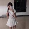 Academy Style White Shirt Dress Women's New Summer Small Pleated Short Skirt Suit To Wear