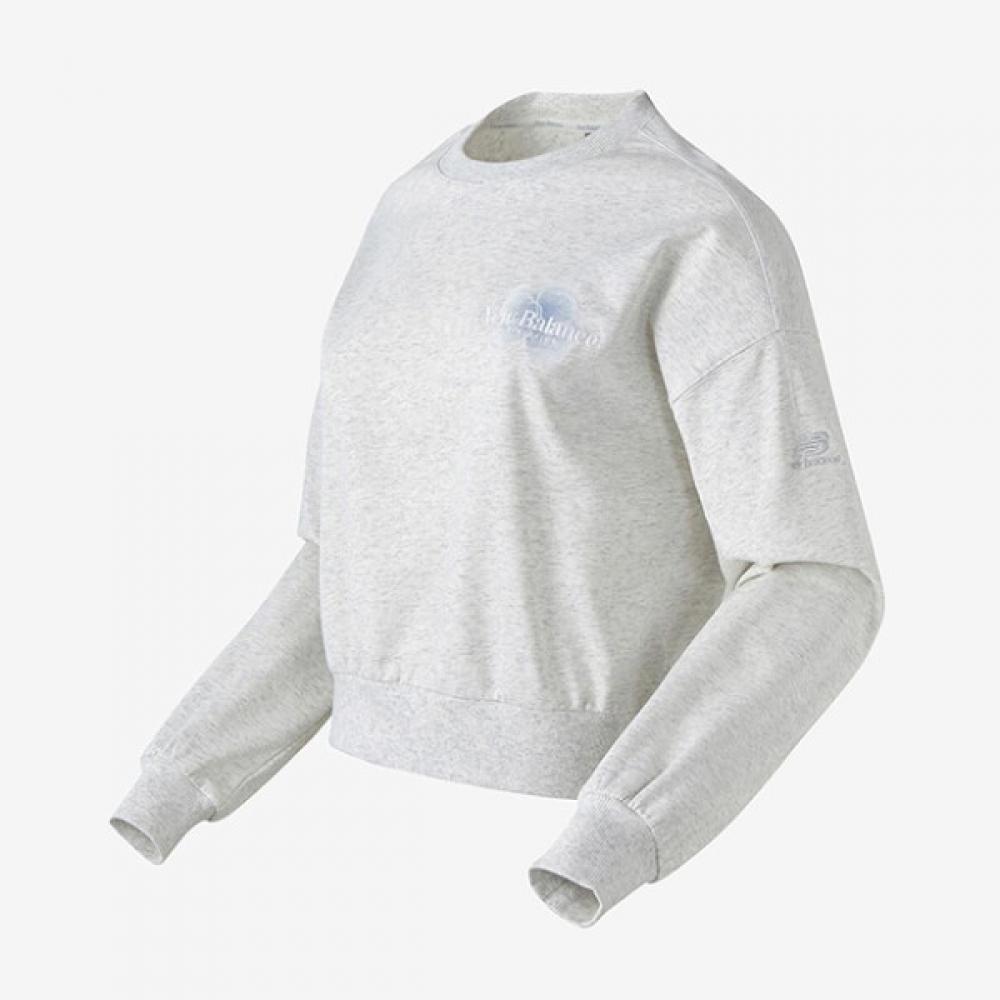 

New BaLance Long Sleeve Tee Nqj Nbncd2w302 Ac Women Semi Crop La 90