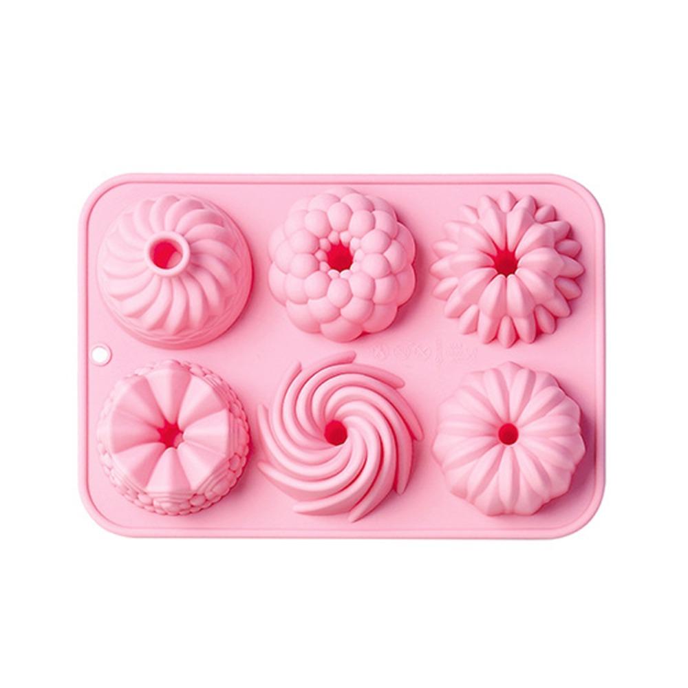 Non-Stick Fluted Tube Cake Pan Silicone Cake Molds  For Candy Making Chocolate Crafting