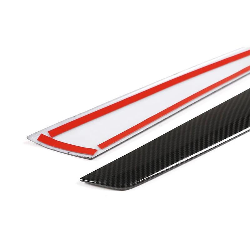 Para Mercedes Benz Clase C W204 2008 2009 2010 2011 2012 2013 ABS textura de carbono cubierta protectora de Panel de ventana de puerta Interior